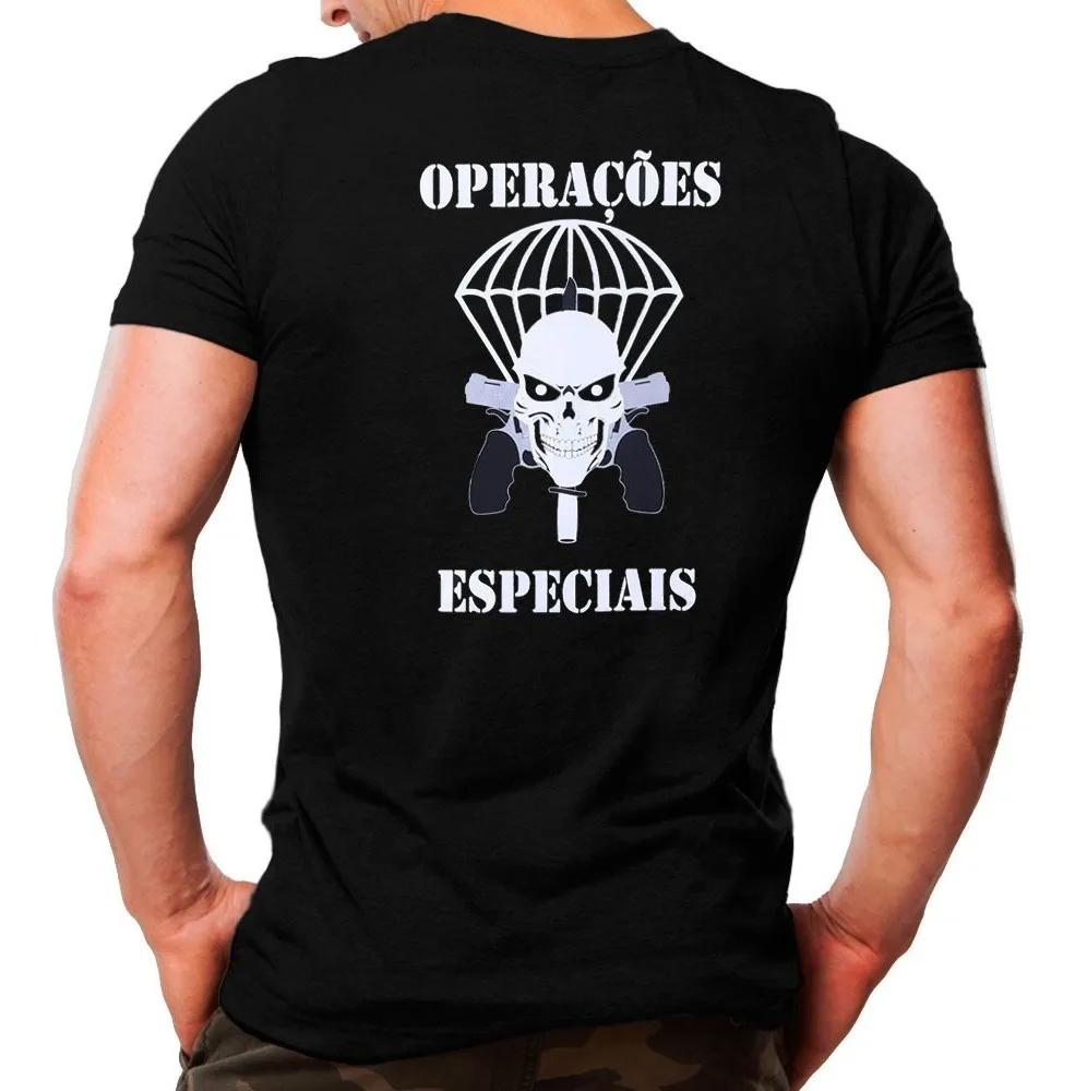 

Brazilian Special Forces Operation Men T-Shirt Short Sleeve Casual 100% Cotton Shirt
