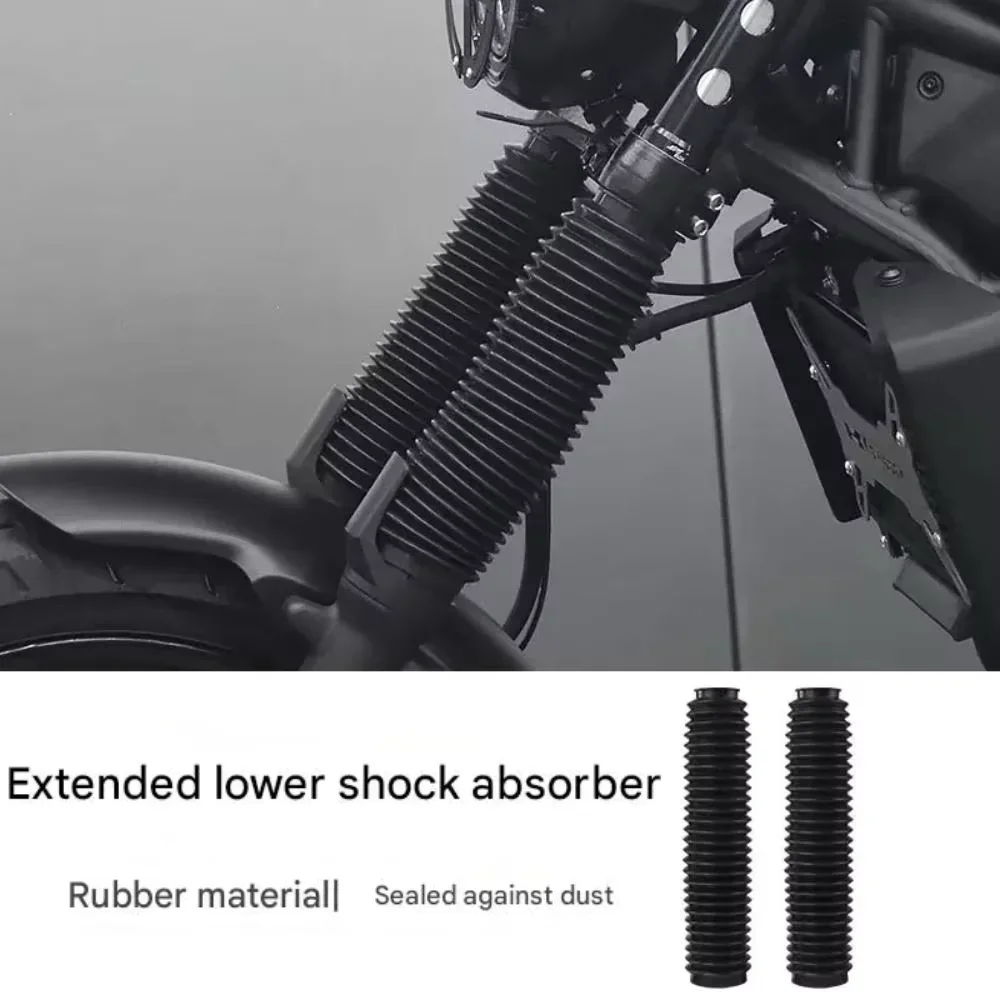 For  Eliminator 500 Front Suspension Fork Sleeve Blackened Thickened Shock Absorber Dustproof Protective Modified Access