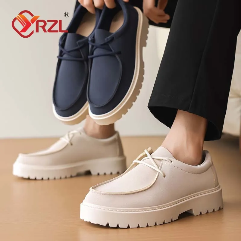 New Designer Casual Shoes Men's Slip On Loafers Preppy Comfortable Business Commute Outdoor Men Sneakers Suede Leather Shoes