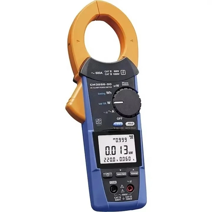 

Japanese AC Digital Universal Clamp Meter CM3286-50 with 0.060-600.0A Current and 80.0-600 Voltage Measurements