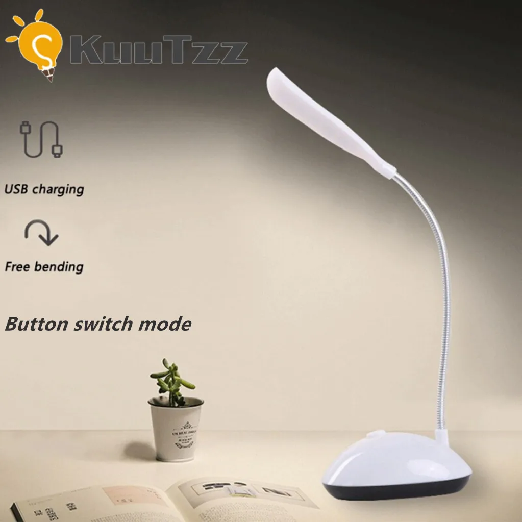 LED Desk Lamp Portable Foldable Reading Study Lamp AAA Battery Powered LED Reading Light Eye Protective Colorful Night Light