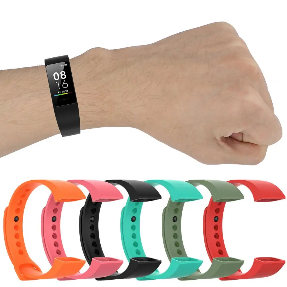 Correa de reloj impermeable Tpe para Xiaomi Mi Band 4c, correa de reloj de pulsera de repuesto de Tpu grueso, desmontable y cómoda