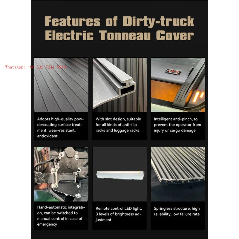 

Hot-selling product Hot-selling electric retractable cargo box cover, suitable for the 2023 F150