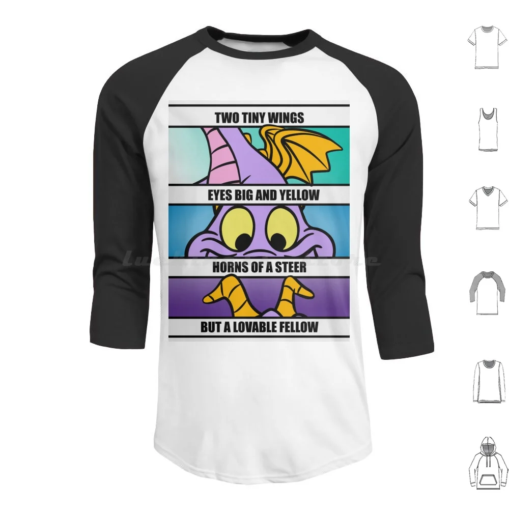 Two Tiny Hoodie cotton Long Sleeve Center Figment