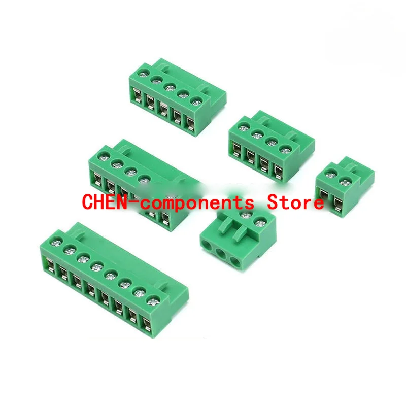 10Pcs HT5.08 HT508K Pluggable Terminal Block Plug Connector 2P 3P 4P 5P 6P 8P Stroom 15A HT3.96MM Terminals Connector Plug
