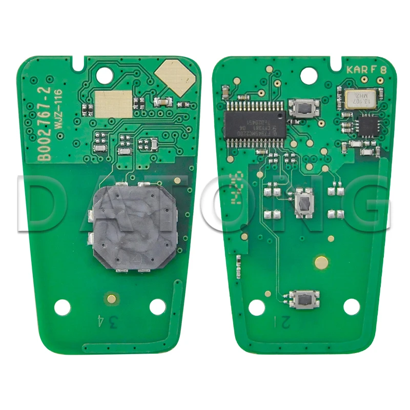 Datong World ID46/4A Chip 433MHz Proximity Smart HU83/VA2 Car Remote Key For Peugeot 208 308 508 3008 5008 Citroen C3 C5 DS4 DS5