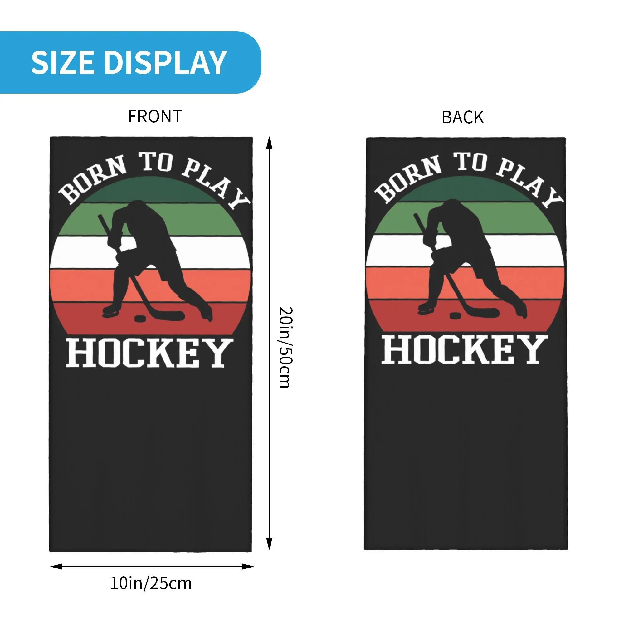 ولد للعب الهوكي باندانا الرقبة الجراب قناع مطبوع وشاح عقال دافئ الجري للجنسين الكبار كل موسم