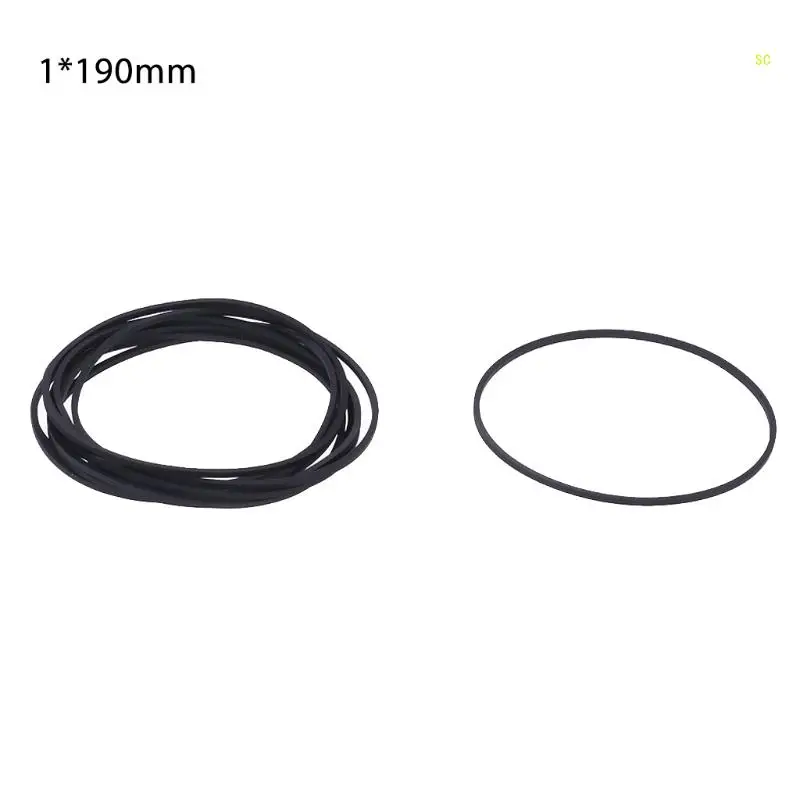 Flat Belt Turntable Rubber Belt for LP Vinyl Record Player Phono 1mm Flat Belt Rubber Belt 10pcs Dropshipping