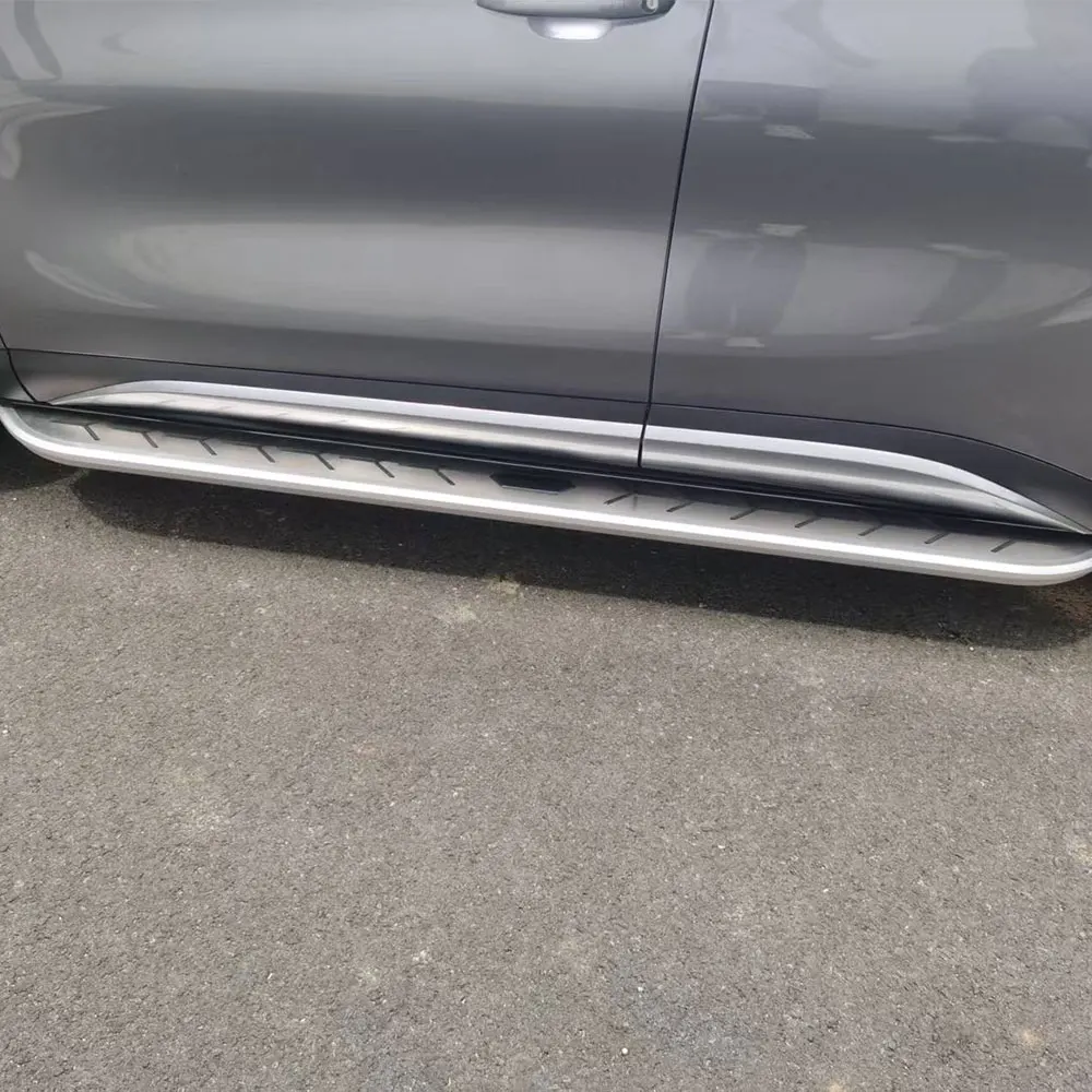 2 قطعة يناسب تويوتا جراند هايلاندر 2024 2025 2026 باب ثابت الجانب خطوة الألومنيوم تشغيل مجلس دواسة خطوة بار السكك الحديدية مجلس