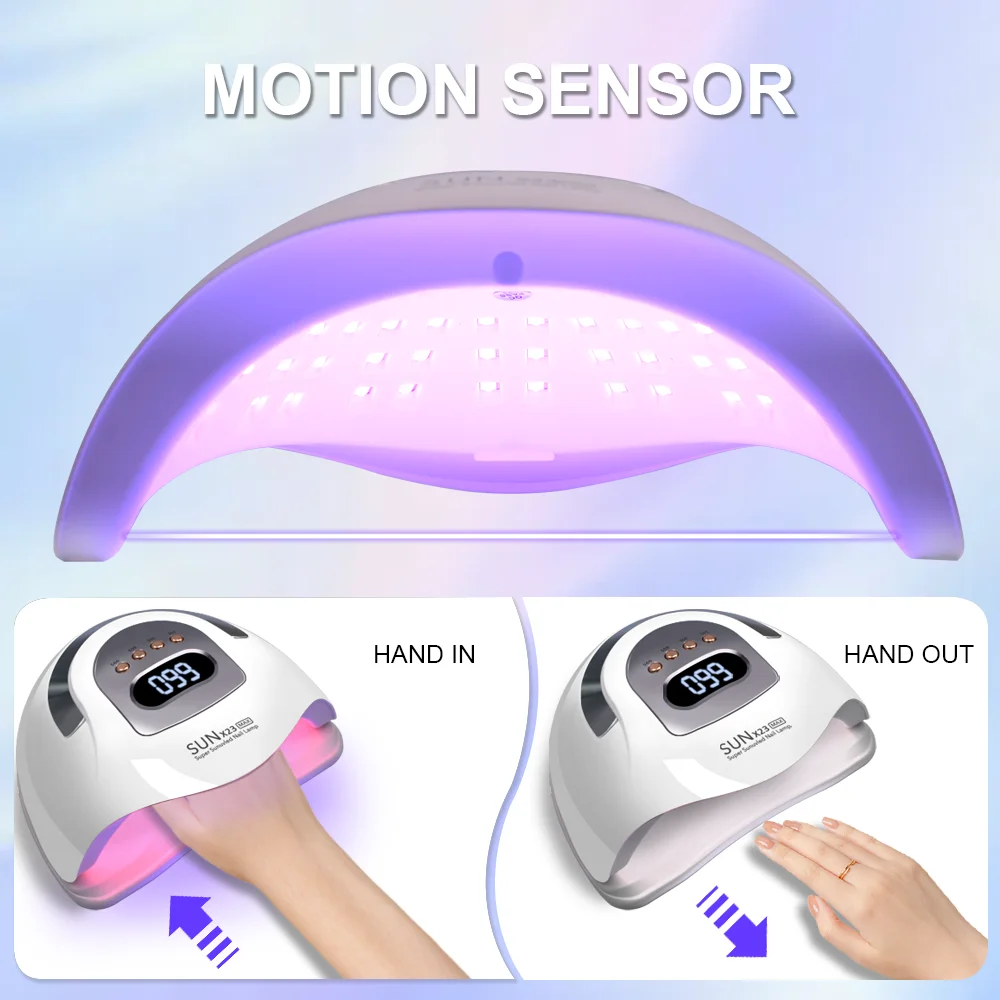 Professional Nail Dryer LED UV Lamp for Nails Gel Polish Dryer Light Nail Art Accessories Curing Gel Toe Nails Smart Sensor