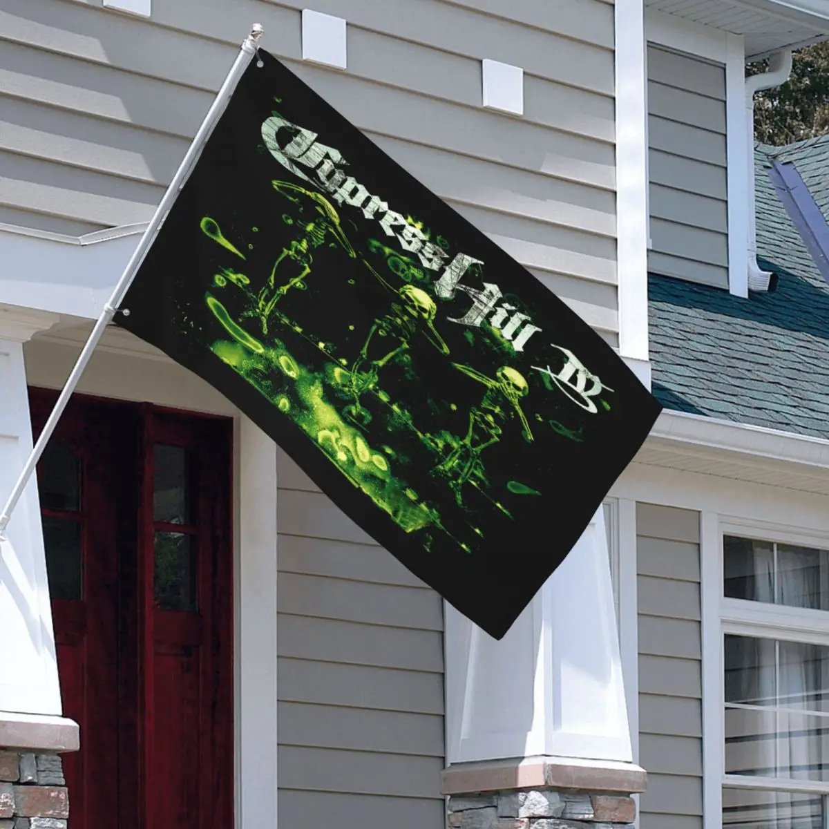 Authentic Cypress Hill Iv Album Cover Swea Lawn Gate Decorationoutdoor Decorations  Outdoor Wall Banners Flags