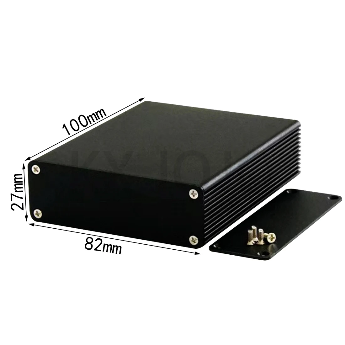 Aluminum Enclosure 82*27*100mm Split Black Alloy Electronic Components Made PCB Shell Case PCB DIY Instrument Project