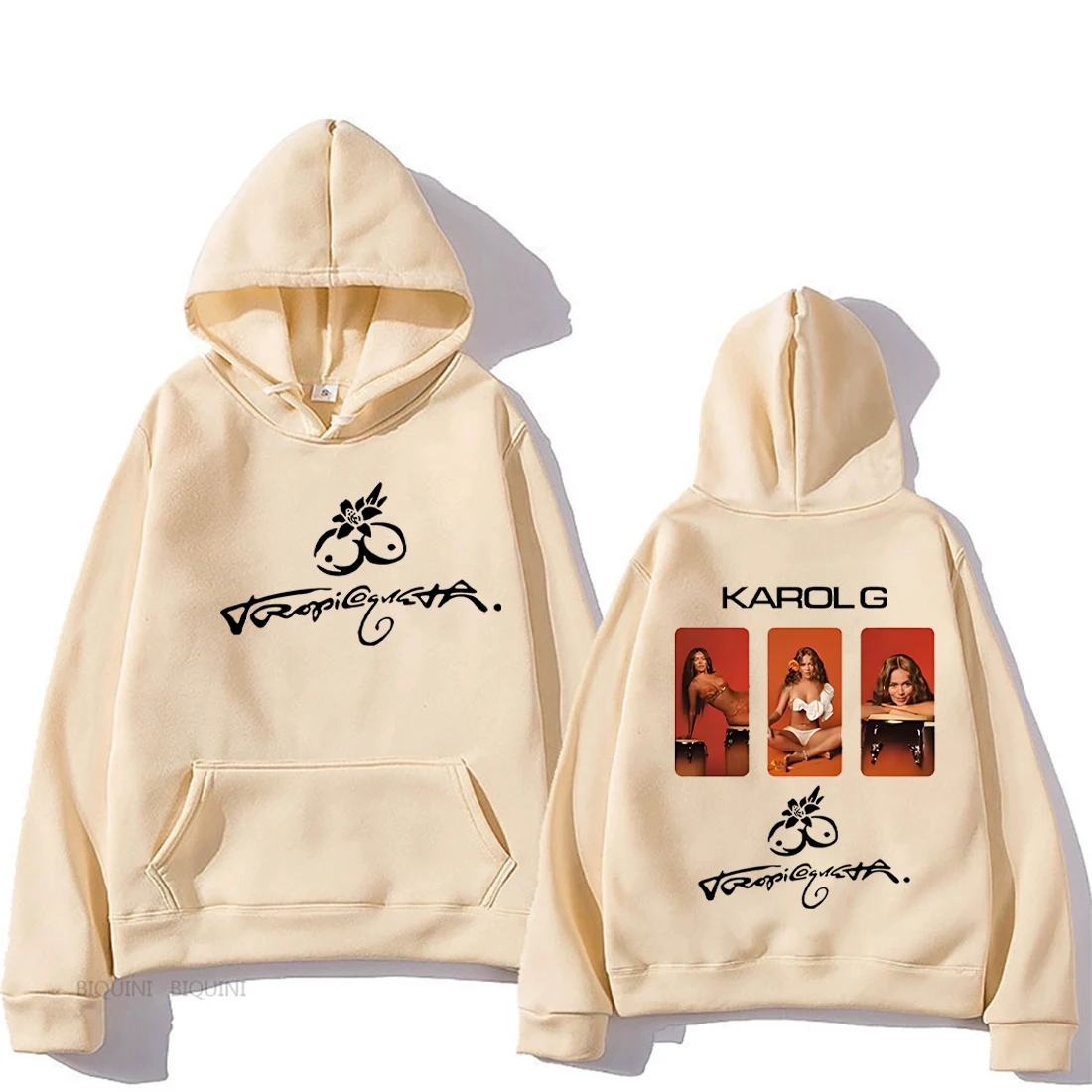 

Karol G Tropicoqueta funko pop Fashion Hoodie Men Women harajuku tops Long sleeve Fleece Sweatshirt hip hop oversized Pullover