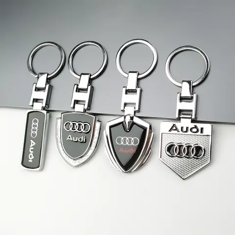 아우디 A3 A4 A5 A6 A7 Q2 Q3 Q5 Q7 Q8 RS3 RS4 RS5 RS6 SQ5 열쇠 고리 열쇠 고리 자동차 액세서리에 대한 3D 금속 자동차 스타일링 키 체인