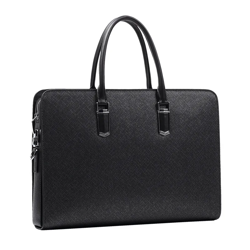 Borsa di fascia alta Borsa casual da lavoro Alla moda Premium Feel Lucchetto a combinazione Valigetta da uomo in vera pelle da uomo