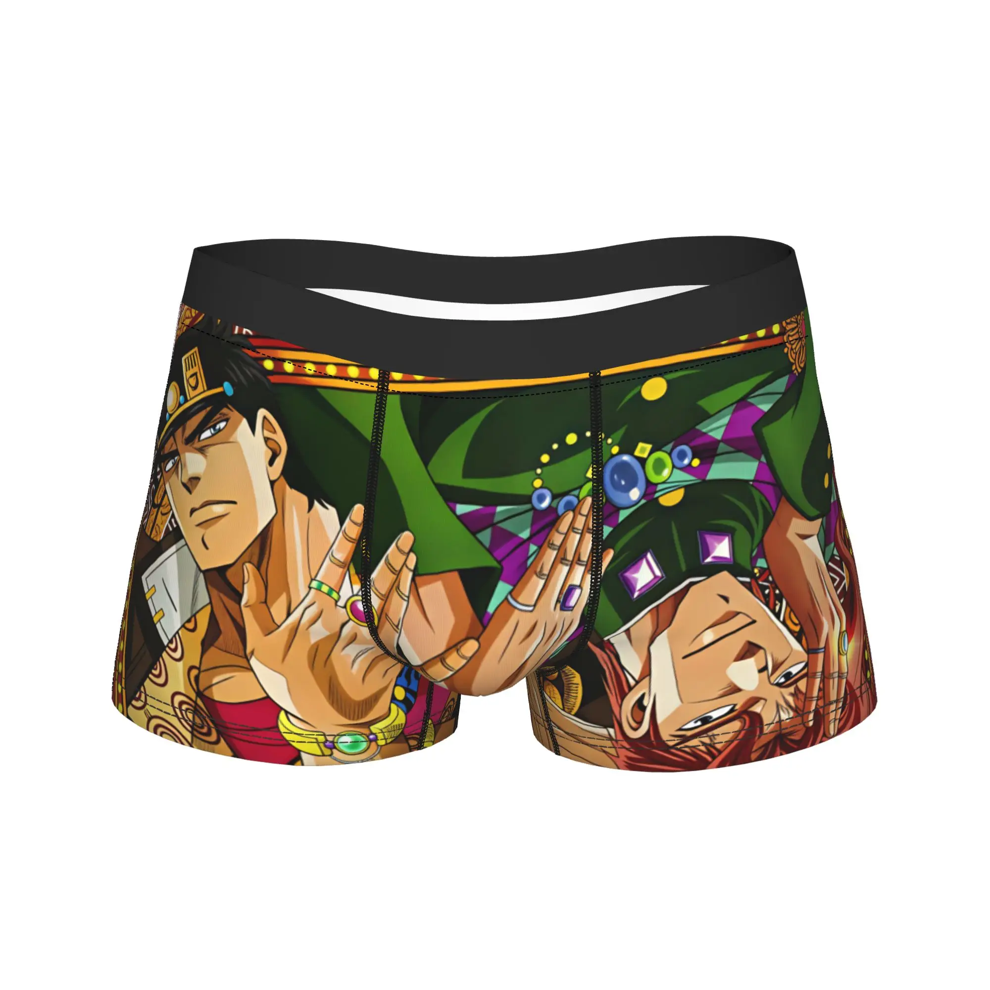 JoJo  Adventure  Underwear  Male Shorts Briefs Elastic Trunk Hot Sale Custom DIY Oversize Underpants