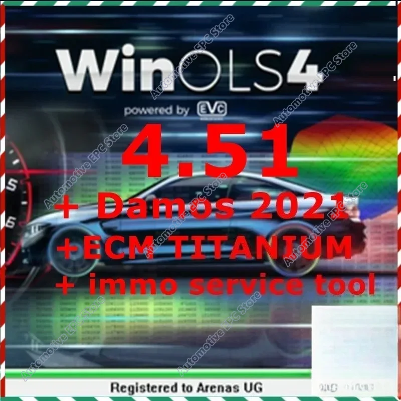 2026 HOT Selling newest WinOLS 4.51 With Plugins vmwar  2021 Damos ECM TITANIUM+ immo service tool v1.2+ ECU Remapping lessons