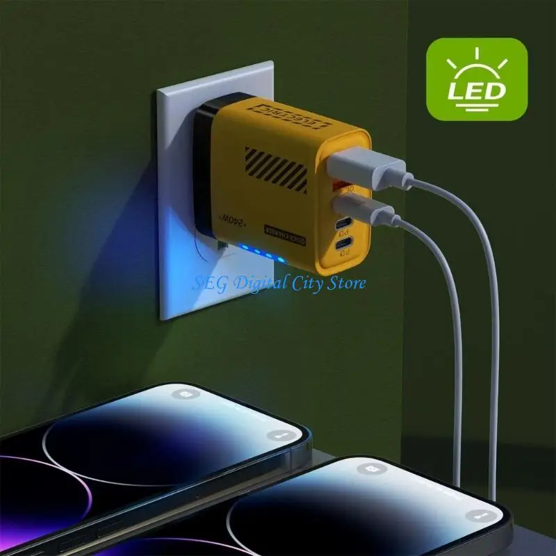 U75B Large Power 240W Charges 5 Port Intelligent Device Detection Safe Charging Tool