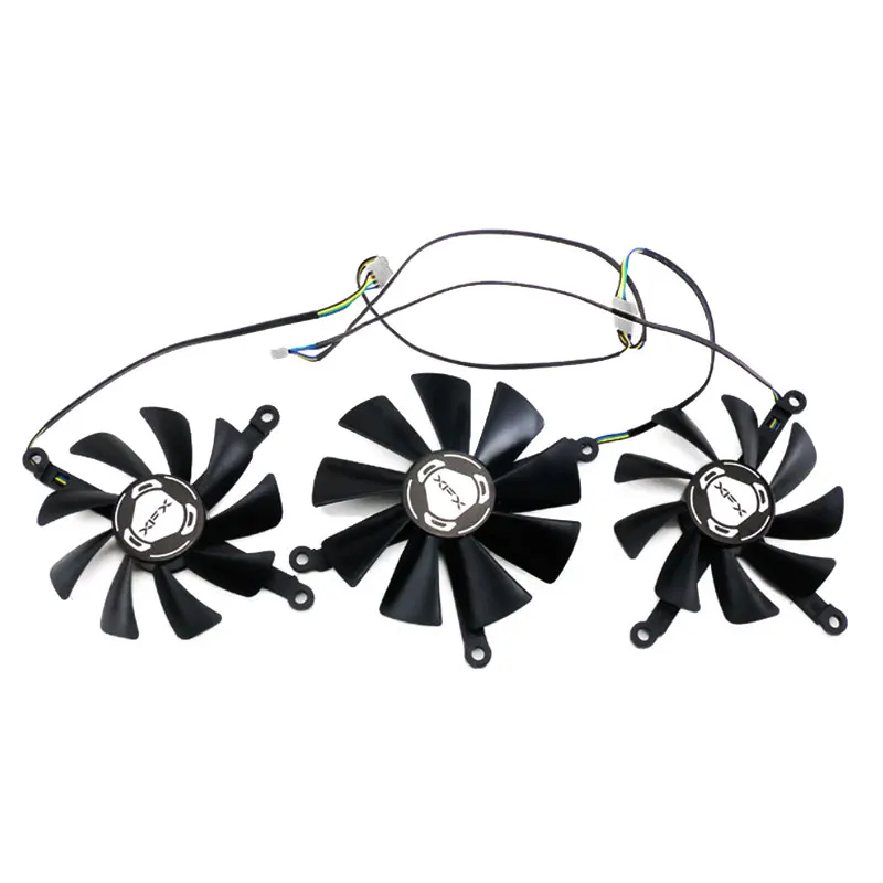 NEW 85MM 95MM 4PIN CF1010U12S RX 5700 XT Thicc III GPU Fan，For XFX RX 5600 XT 5700 XT 5700 THICC III Graphics card cooling fan