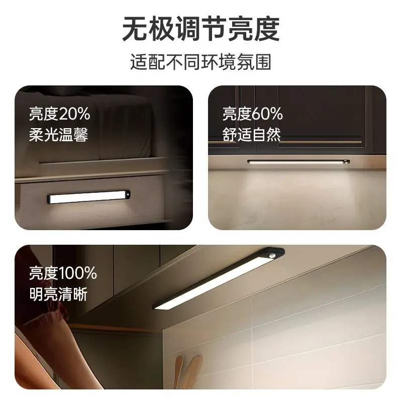 Yeelight LED Sensor Night Light Smart Human Body Sensor Light Strip Corridor Wall Cabinet Light Rechargeable Global Version image 2