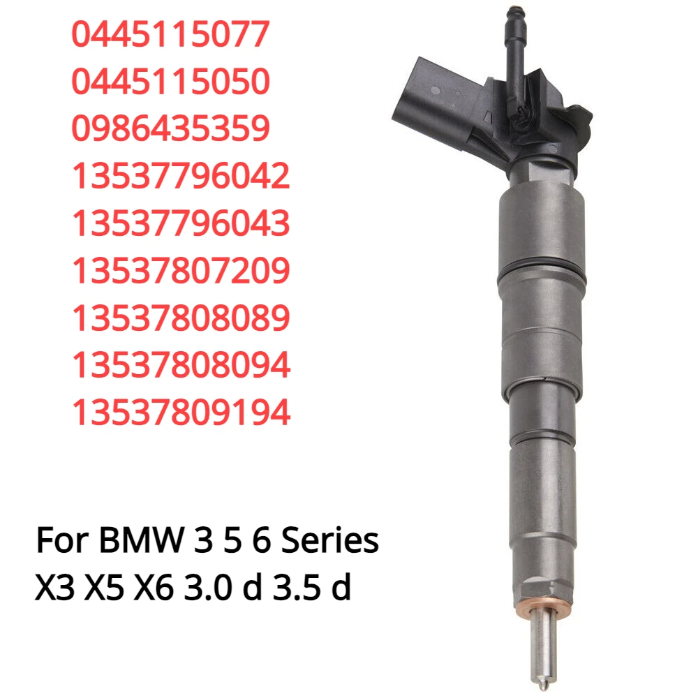 0445115077 0445115050 13537808089 New Diesel Fuel Injector For 3 5 6 X3 X5 X6 3.0D 3.5D 330D 335D 535D 2005-2013