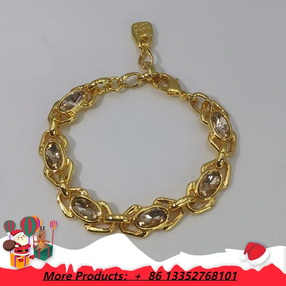 

Испанские украшения, новый благородный роскошный светский стиль, браслет с аметистом, темпераментные женские аксессуары, праздничный подарок