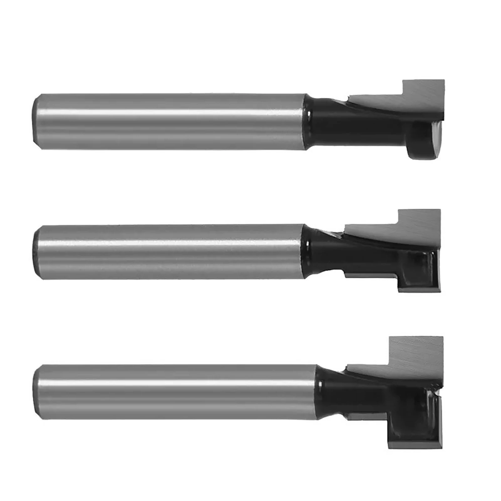 Carbide Round Nose Core Box Router Bit Set 3Pcs 1/4
