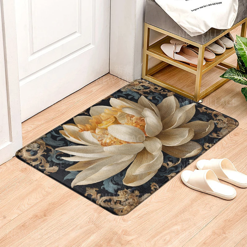 House entrance carpet Home door mat Modern Nordic style Room Bath Foot bathroom non-slip Kitchen water absorption rugs Abstract