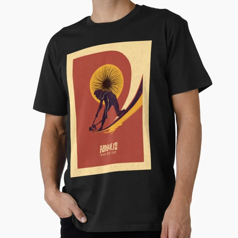 

Arrakis Worm Surf Camp Muad Dib Vintage Sci fi Gift T shirt Large size Tops Retro Dune Desert Mouse Graphic Print Clothes