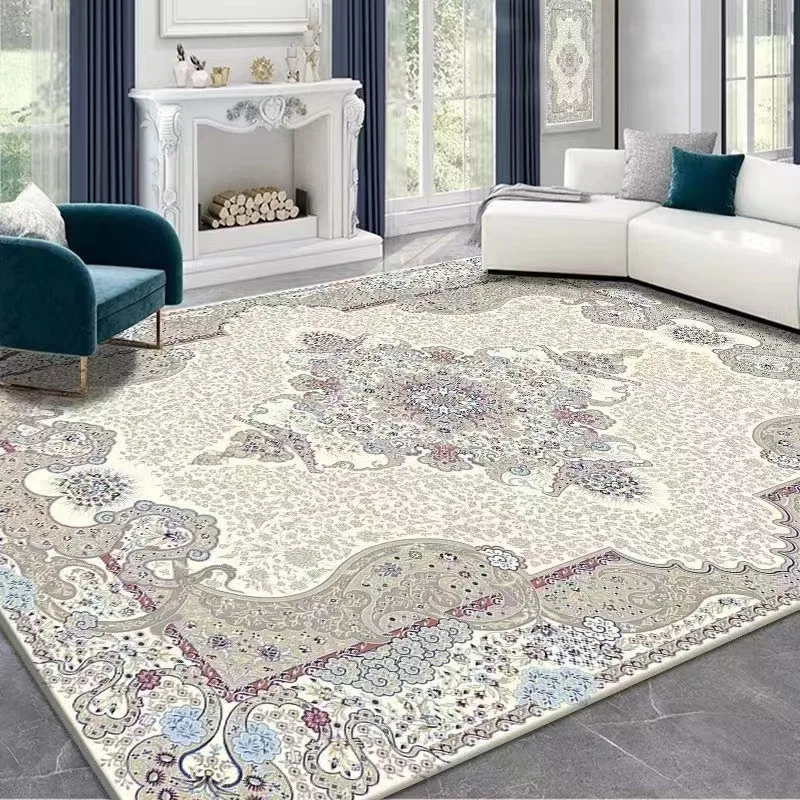 VIKAMA Bohemian Crystal Velvet Carpet Bedroom Living Room Coffee Table Mat Home Decor Vintage Exotic Study Cloakroom Carpet