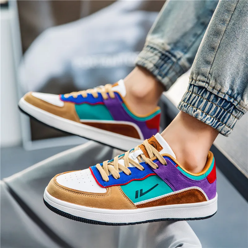 Men Casual Shoes Breathable Outdoor Sneakers Fashion Driving Walking Tennis Shoes for Male Skate Flats