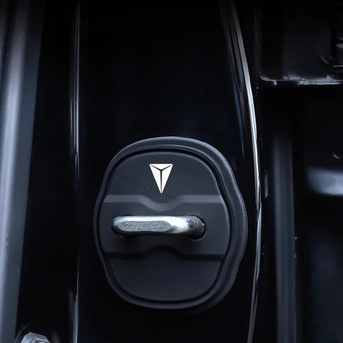 Imagen 2 del producto Para Deepal S07 SL03 amortiguador de puerta de coche cubierta de cerradura de puerta de coche de silicona funda protectora a prueba de herrumbre Protector de accesorios de coche