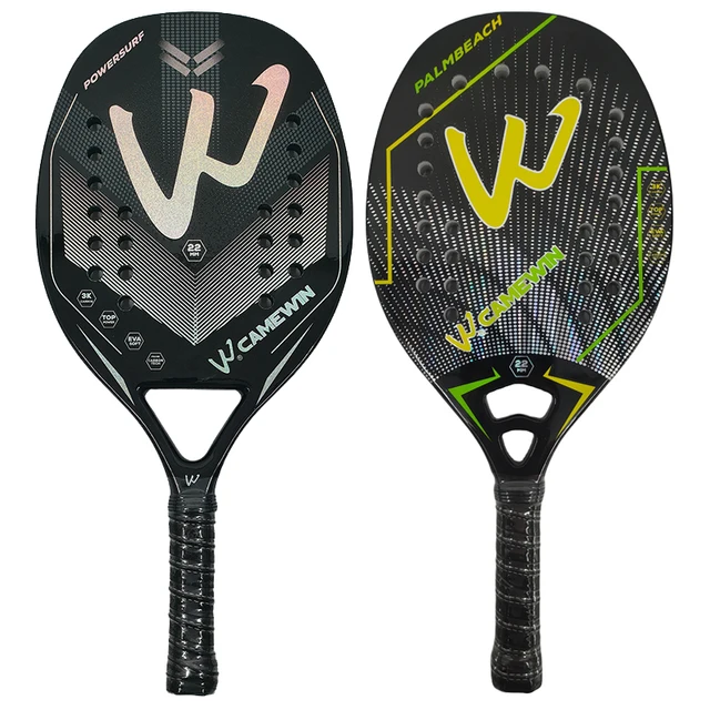 Camewin 3K Beach Tennis Racket Full Carbon Fiber Rough Surface Outdoor Sports Racket For Men Women Adult Tennis Racket The New Camewin 3K Beach Tennis Racket Full Carbon Fiber Rough Surface Outdoor Sports Racket For Men Women Adult Tennis Racket The New
