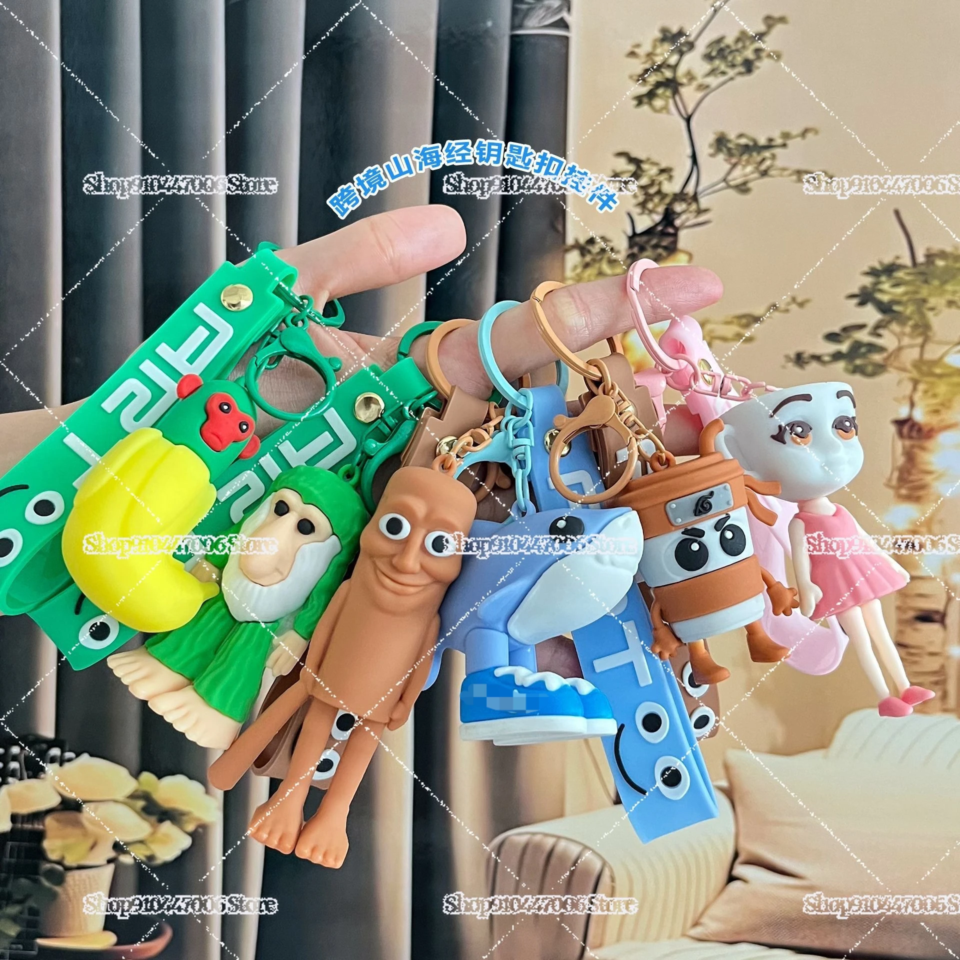 Italian Brainrot Animals Figure Keychains Tung Tung Tung Sahur