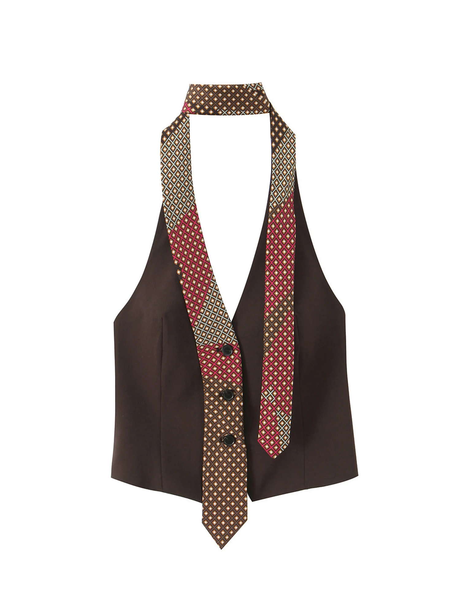 

Женский коричневый укороченный топ с открытыми плечами и v-образным вырезом, корсетный топ Y2k Gyaru, майка без рукавов, винтажная модная одежда 2000-х годов, лето 2026