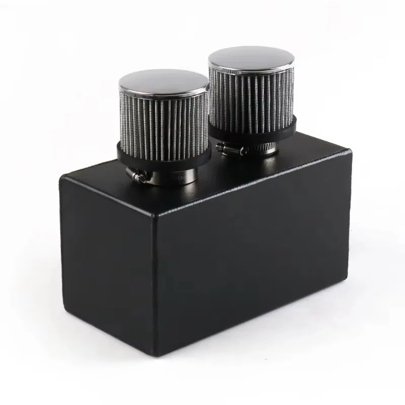 

NEW for Civic Integra EK EG DC with AN10 Fittings Black Racing Oil Catch Can Breather Tank