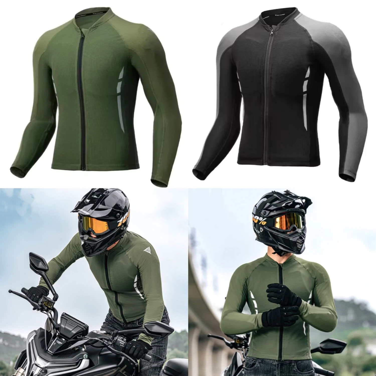 

MOTOWOLF Men's Motorcycle Jacket Summer Breathable Motocross Body Armor Elastic Moto Rider Racing Jacket Clothing CE Certified