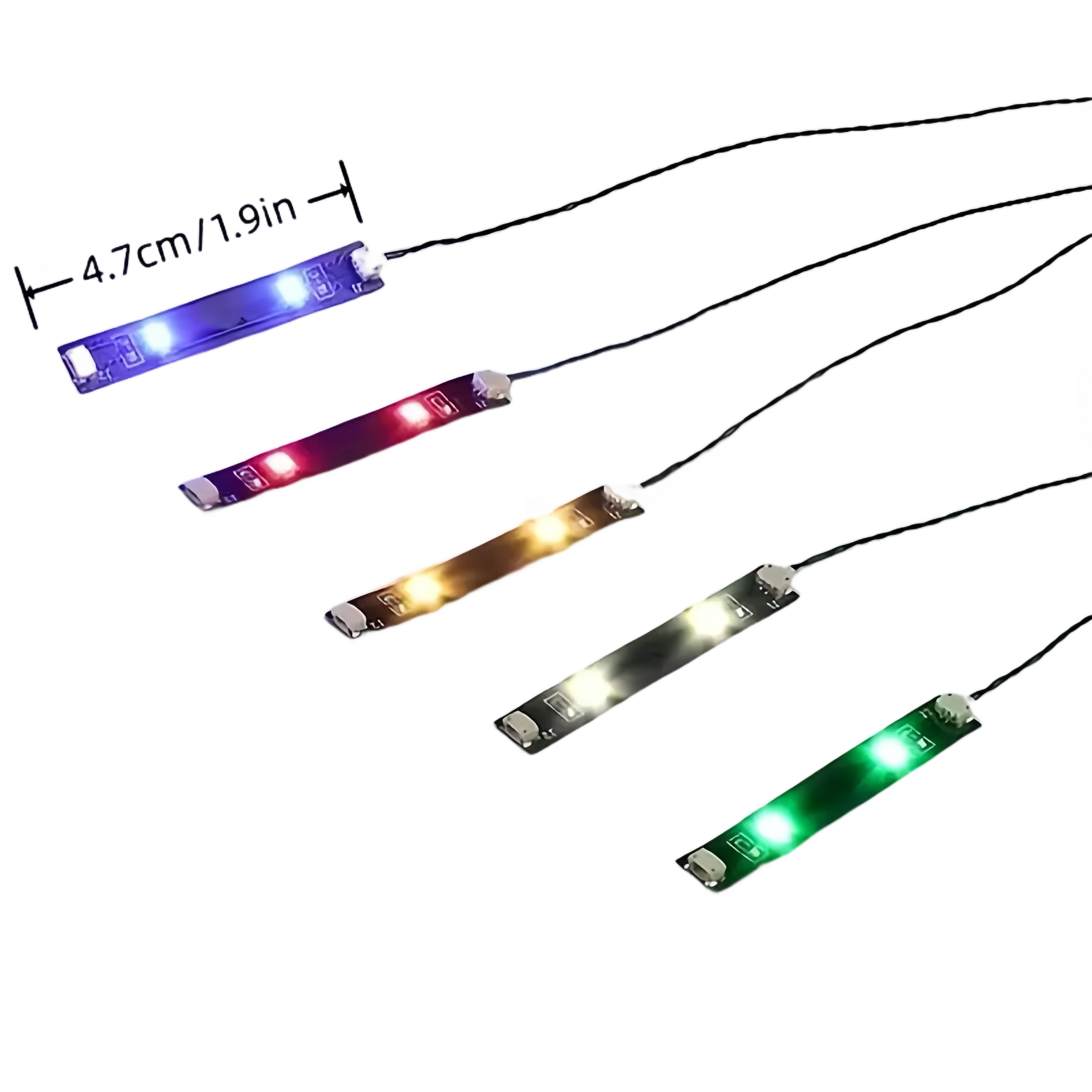 2pcs/1 bag LED Light Accessories For DIY Building Blocks Models Colorful Strip Lights With Adhesive - view 4