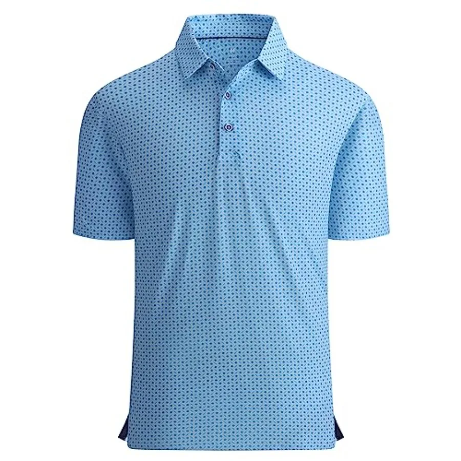 

Мужская рубашка для гольфа Alex Vando: влагоотводящая, быстросохнущая, с принтом, высококачественная поло-рубашка для мужчин