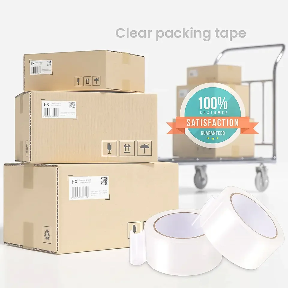 卸売 72ロール 1800インチ/ロール 透明テープ 包装ツール オフィス梱包用品 防水OPP素材