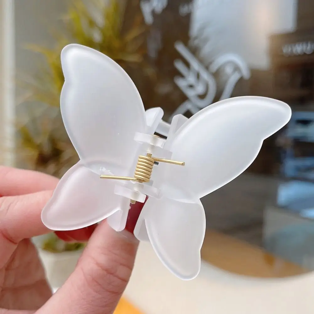 Ponytail Colorful Butterfly Hair Claw Clip Gradient Matte Hairpin Headwear Hair Accessories Hair Clamp Girls