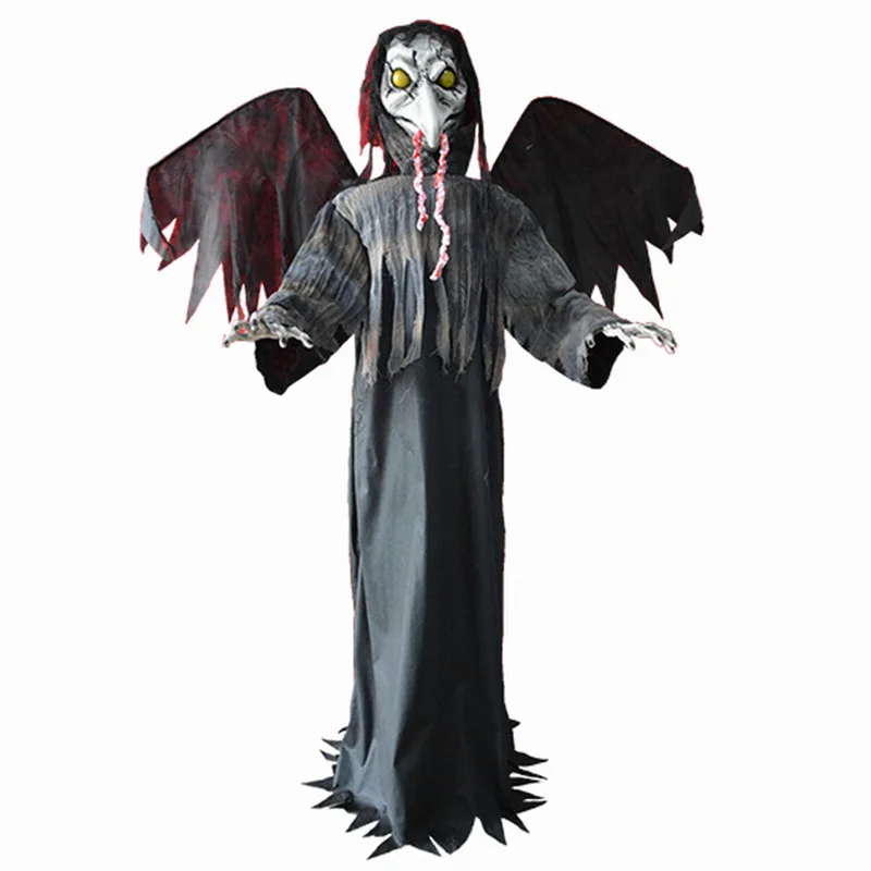 

Halloween large long-billed crow ghost ornaments, haunted house set props Halloween horror ornaments wholesale