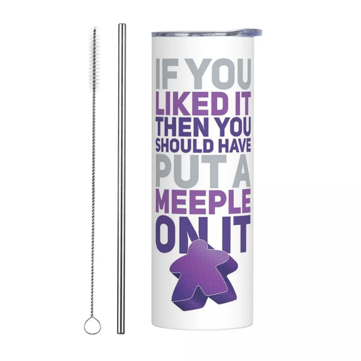 Should Have Put A Purple Meeple On I Stainless Steel Tumbler Vacuum Insulated Mugs Thermal Cold Bottle Straw With Lid 20oz