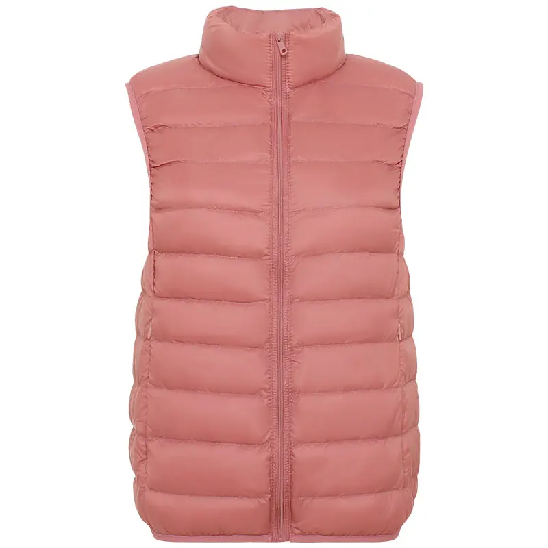 Women 90% White Duck Down Vest Soft Matte fabric Ultra Light Vest Portable Sleeveless Jacket Autumn Winter Coat High quality