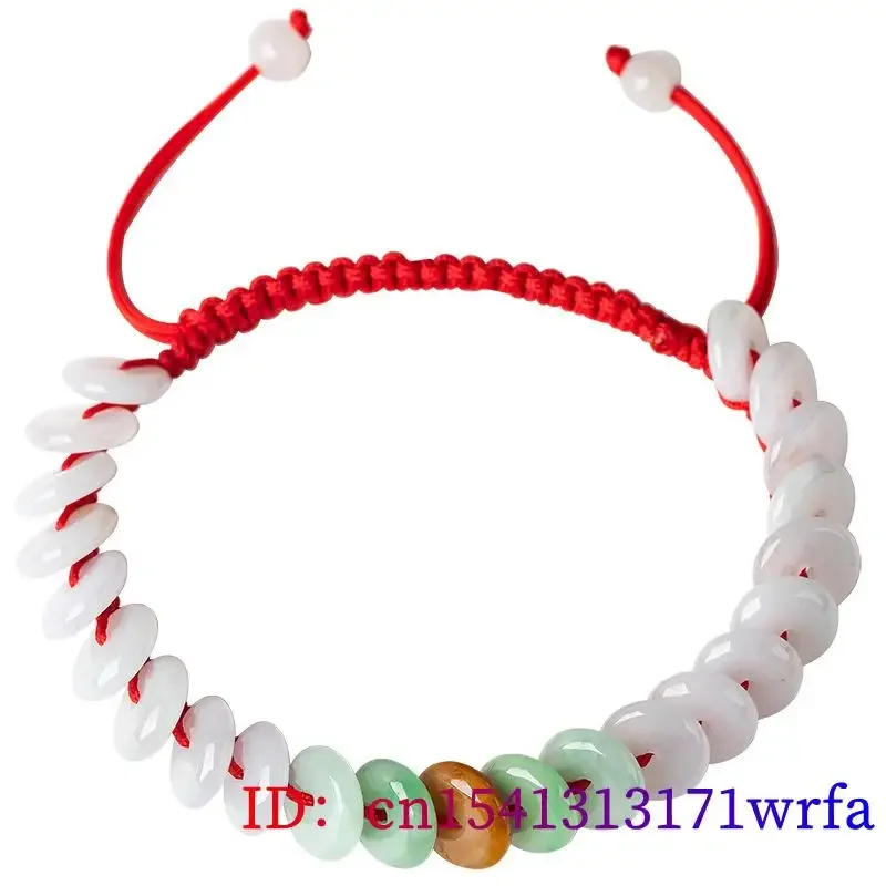 Burmese Jade Donut Bracelets Bangles Talismans Amulet Women Accessories White Jewelry Natural Gemstone Jadeite Designer