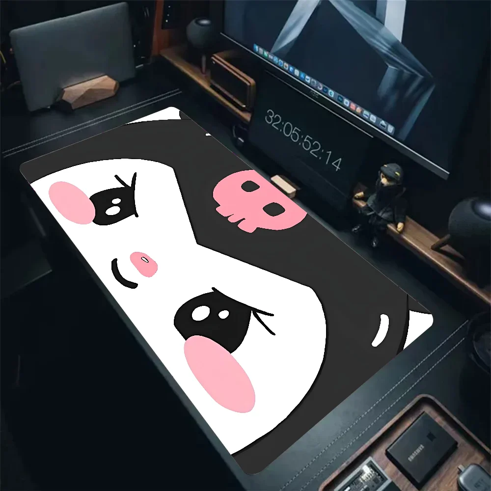 Miniso Sanrio Kawaii Cute Kuromi Mousepad Mouse Mat Desk Mat With Pad Gaming Accessories Prime Gaming XXL