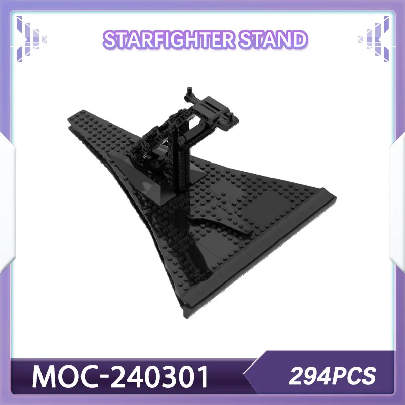 

Набор строительных блоков N1 Подставка для звездного истребителя MOC-240301 Космическая война для взрослых Кирпичи Военная военная модель космического корабля Рождество