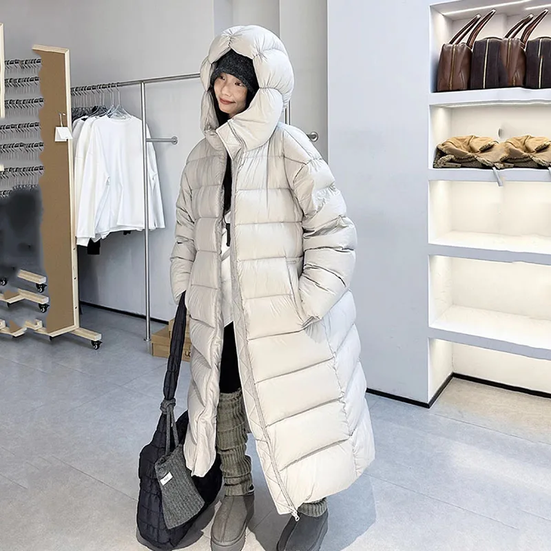 

2025 New Fashion Women's Down Jacket Winter Warmth Hooded High-Quality 90 White Goose Down Temperament Women's Down Jackets H628