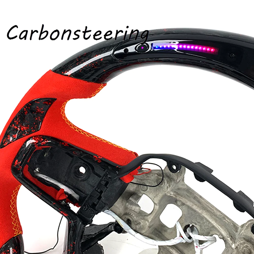 Premium Forged Carbon Fiber Steering Wheel for Ram 1500 TRX Rebel 2019-2025 Custom OEM Fit Replacement Off Road Interior Upgrade view 4
