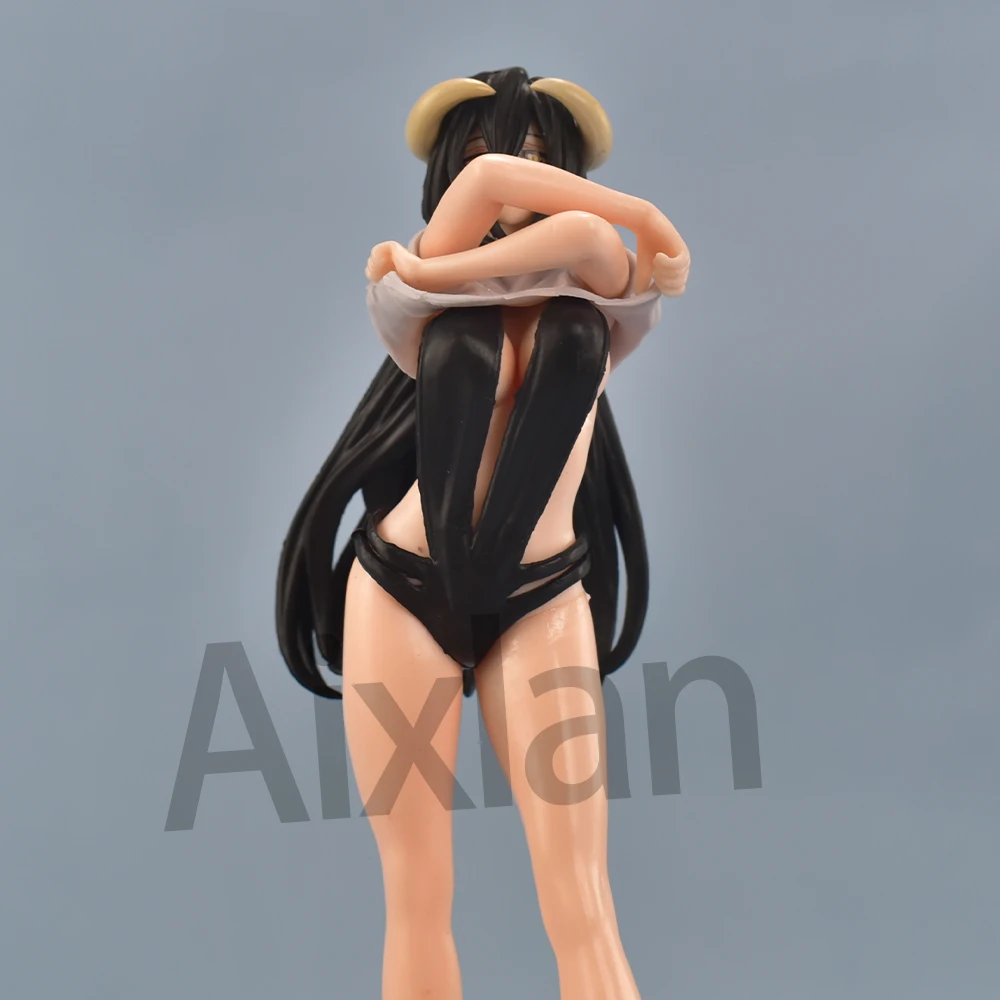 Coreful Figure Anime Swimsuit Albedo Ver Sexy Girl PVC Action Figures 18CM Hentai Collection Model Toy Gift